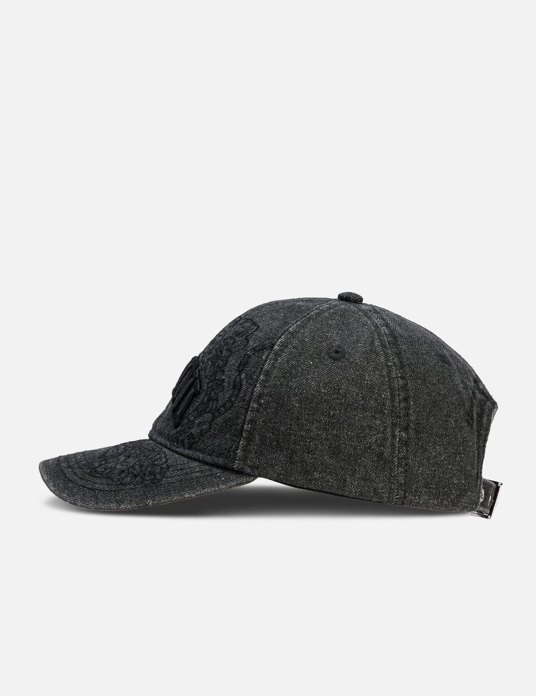 Washed Embroidery Denim Cap view 9