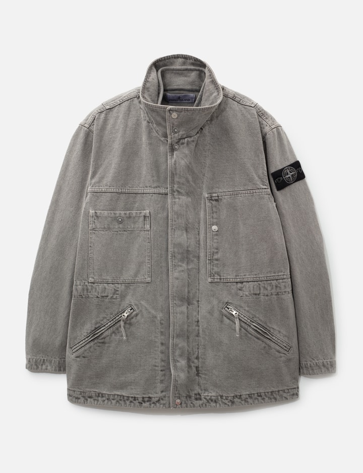 Stone Island Mineral Dyed Cotton Gabardine-TC Jacket With Removable Vest