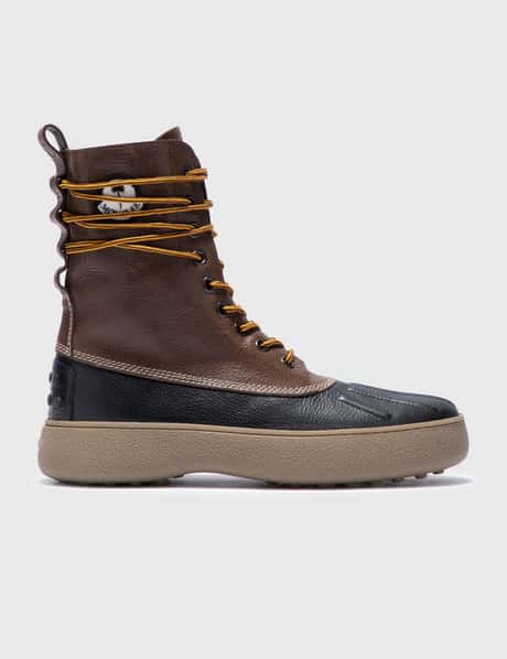 Moncler Genius 8 Moncler Palm Angels Winter Gommino Mid Leather Boots