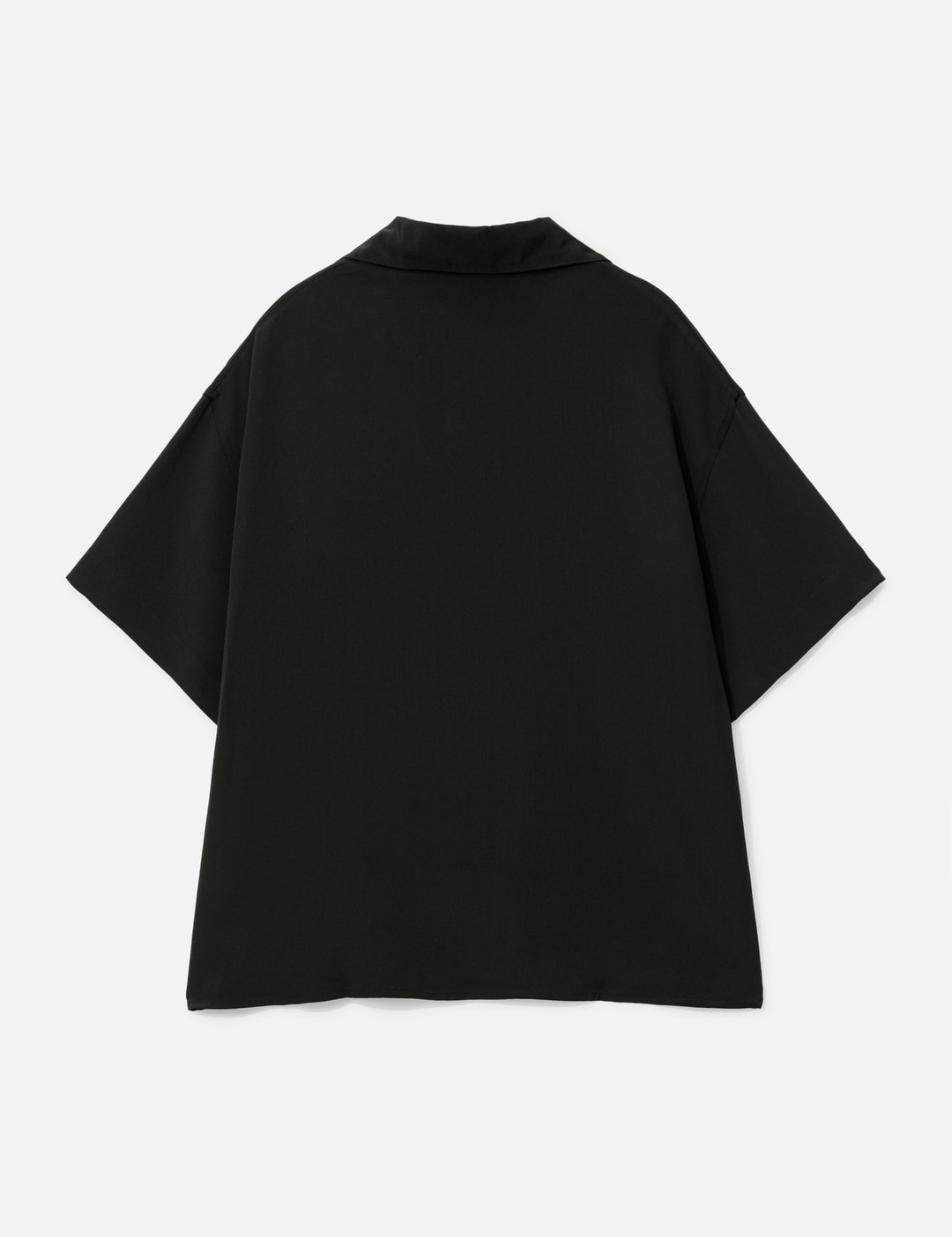 Black Short Sleeve Dancing Woman Silk Shirt view 10
