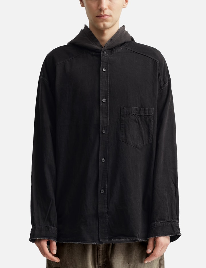 Denim Hoodie Shirt Placeholder Image