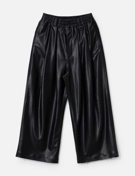 TEAM WANG design Acceptance Faux Leather Trousers
