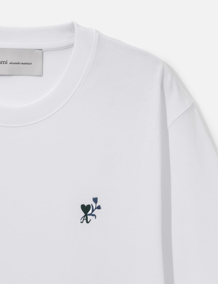 Ami Cotton T-Shirt With Ami De Coeur Tulip