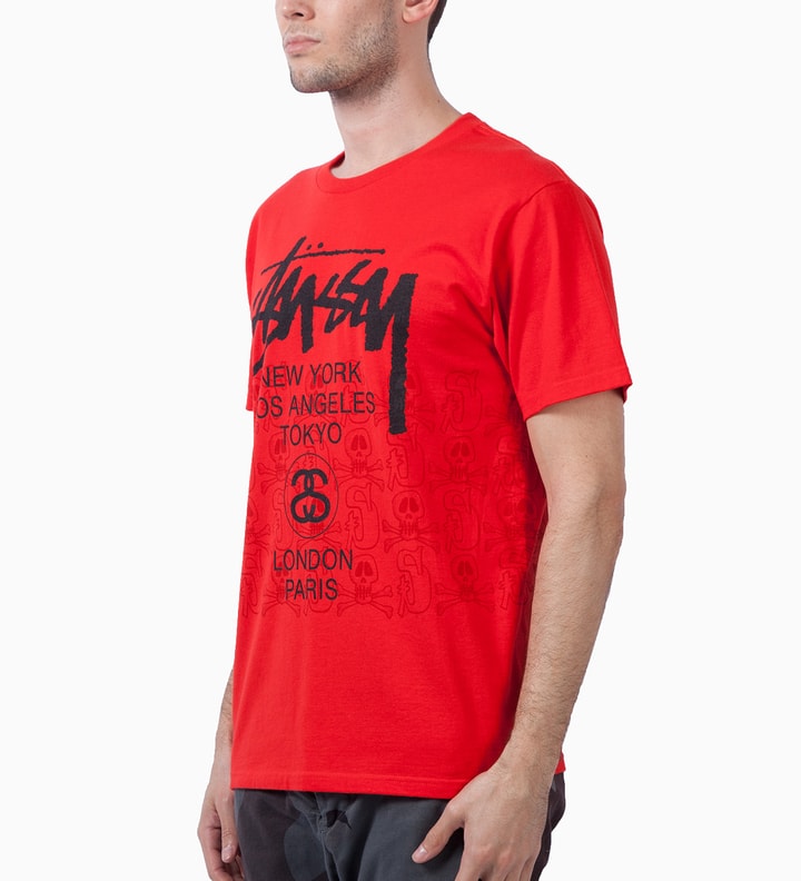 Bright Red WT Skulls T-Shirt Placeholder Image