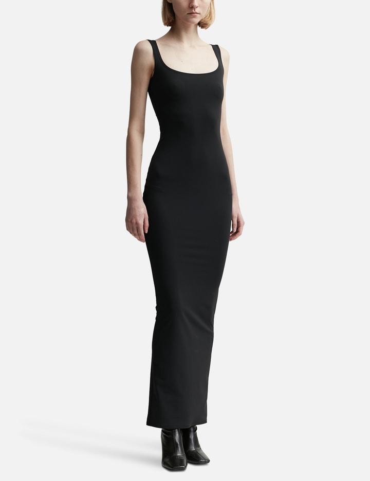 Shop Entire Studios Square Neck Maxi Dress In Black