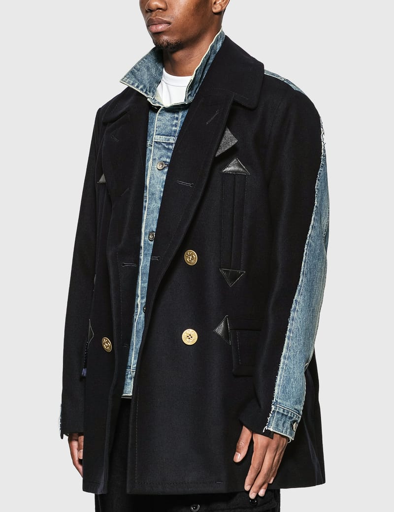 sacai wool coat