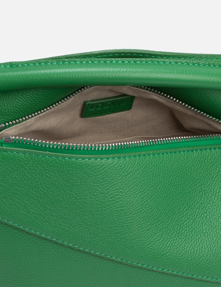 Loewe Small Puzzle Shoulder Bag In Green