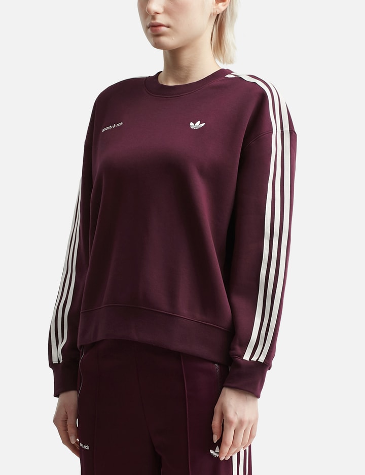 Adidas Originals Women S Sporty And Rich Sweatshirt Maroon