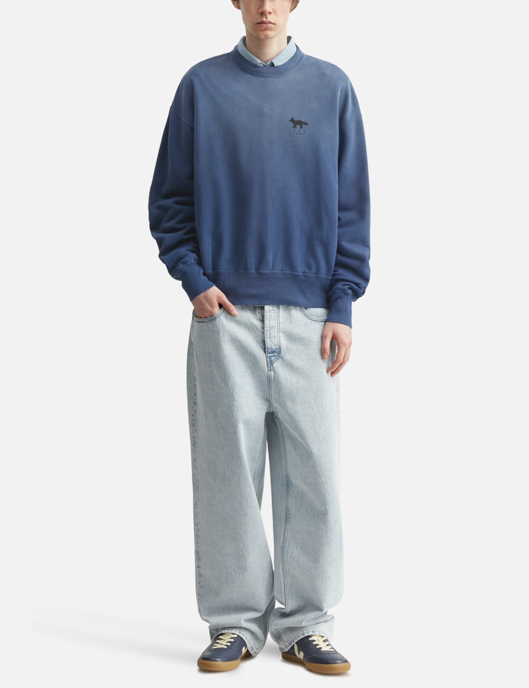 Kitsuné X Kuro Sunfaded Fox Sweat Shirt view 15