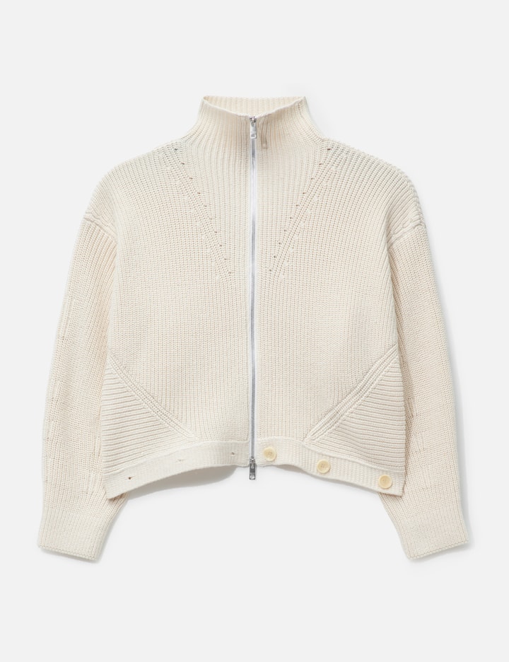 Double-End Fluffed Cotton Cardigan