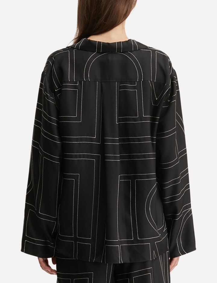 TOTEME Monogram Silk PJ Top