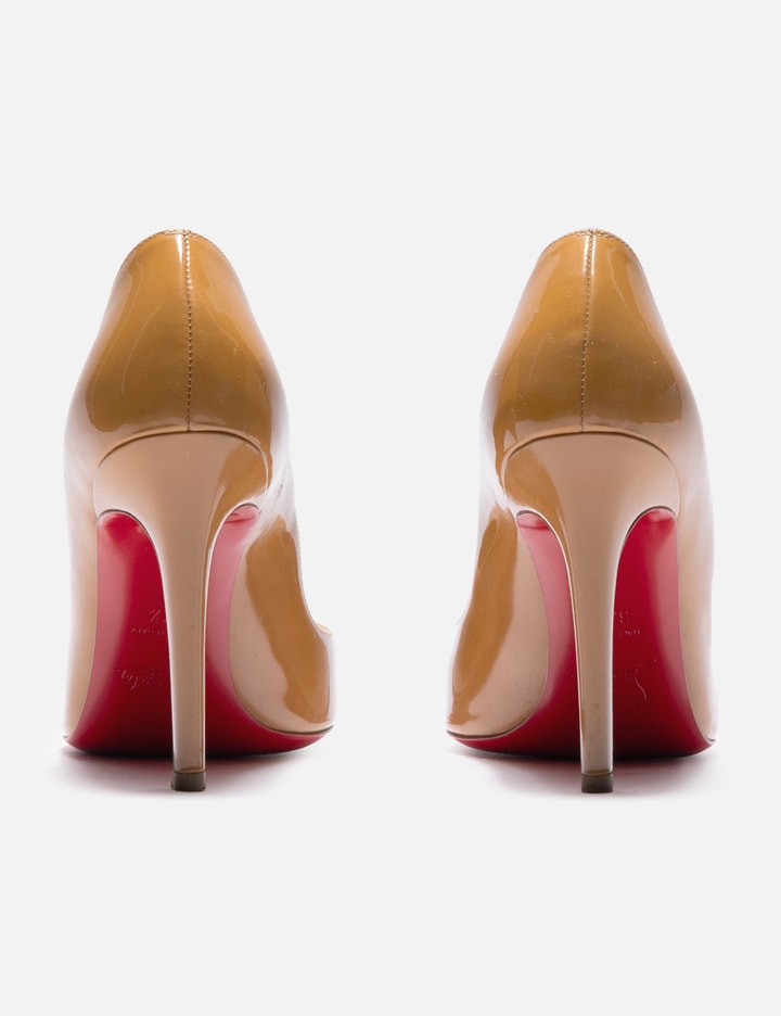 Christian Louboutin Pigalle Patent Leather Heels In Gold