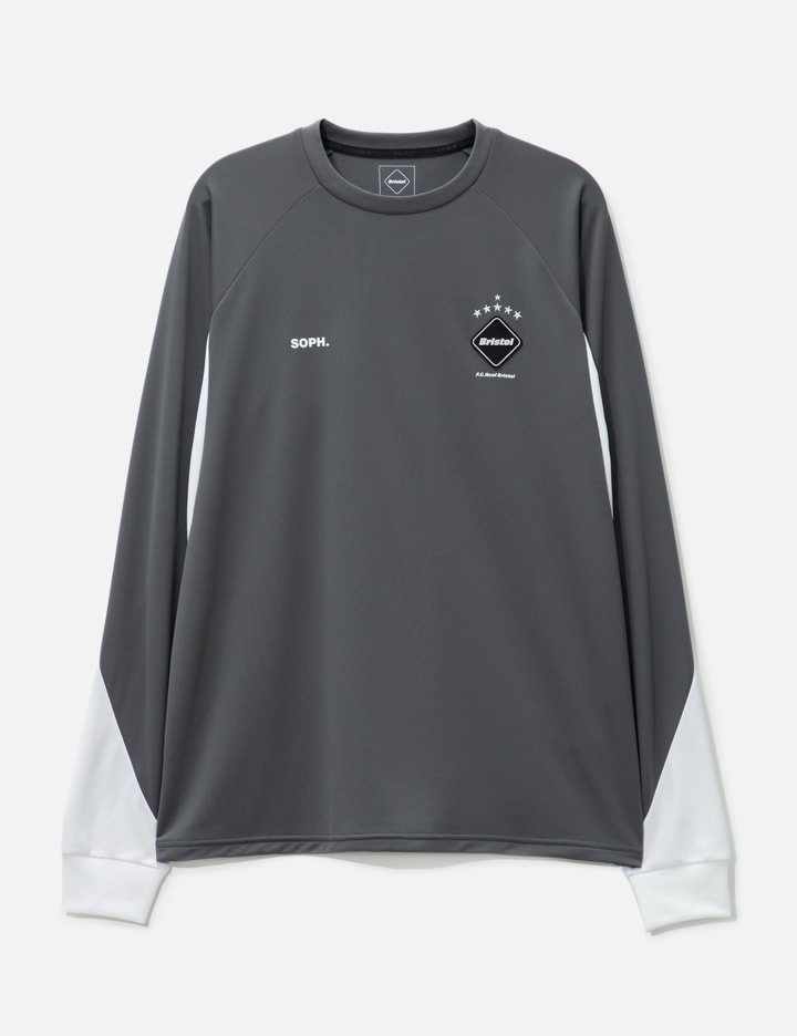 F.c. Real Bristol Stream Line Long Sleeve Top In Gray
