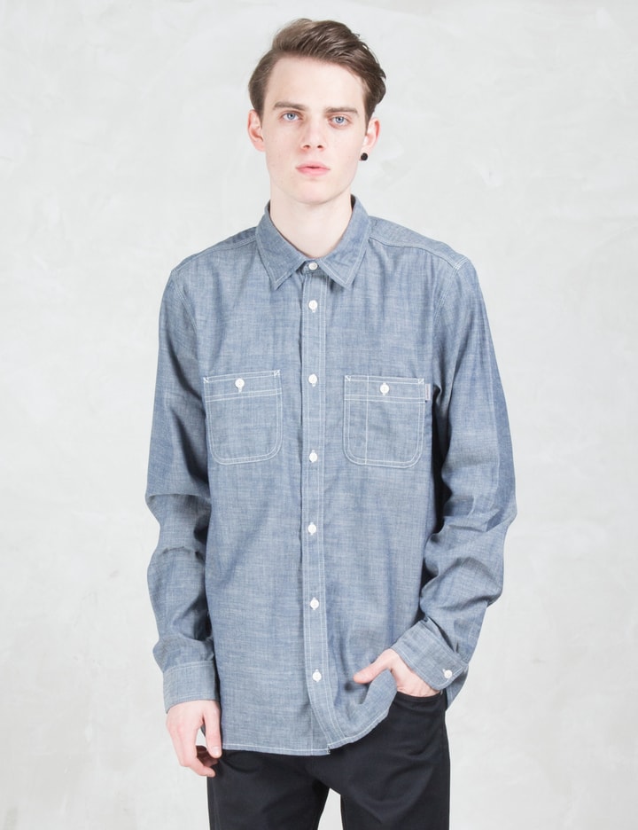Rigid 4.5oz Clink L/S Chambray Shirt Placeholder Image