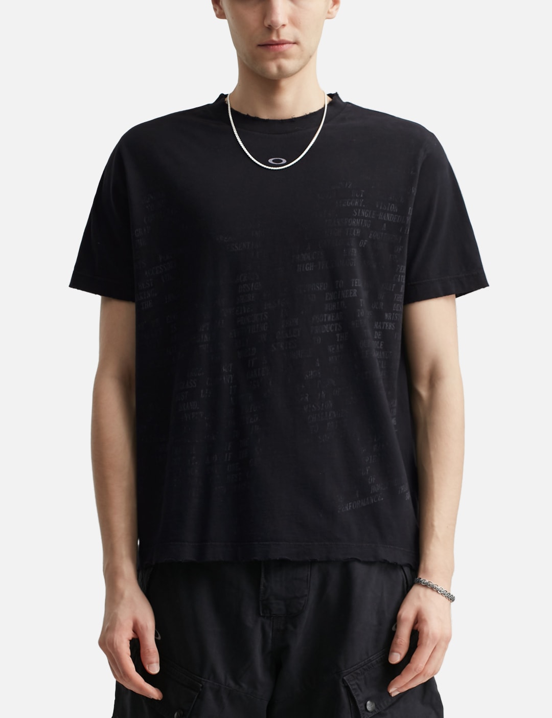 X Oakley Nano Logo Ripped T-Shirt view 18