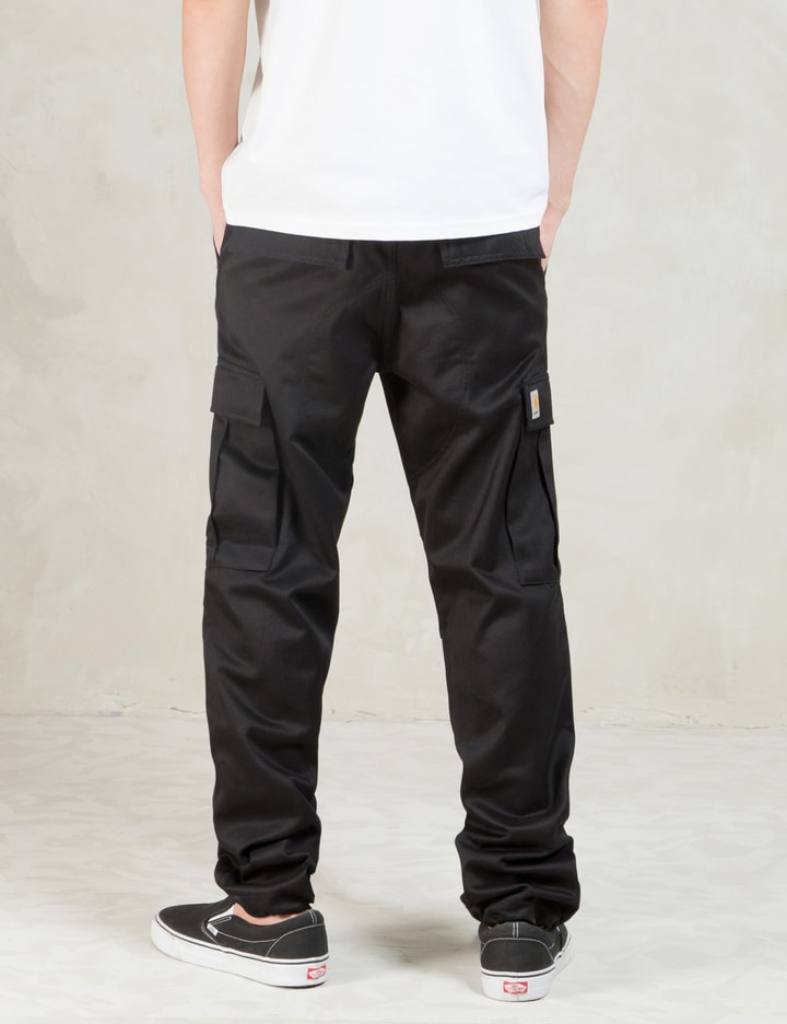 Black Rigid Regular Cargo Pants Placeholder Image