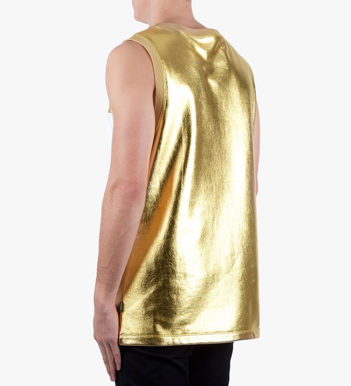 Gold Band Aid Motif Sleeveless Top Placeholder Image