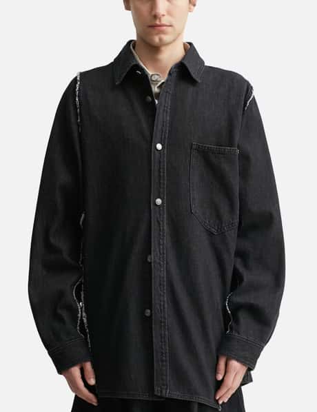 Polyptych Embroidered Denim Shirt view 10