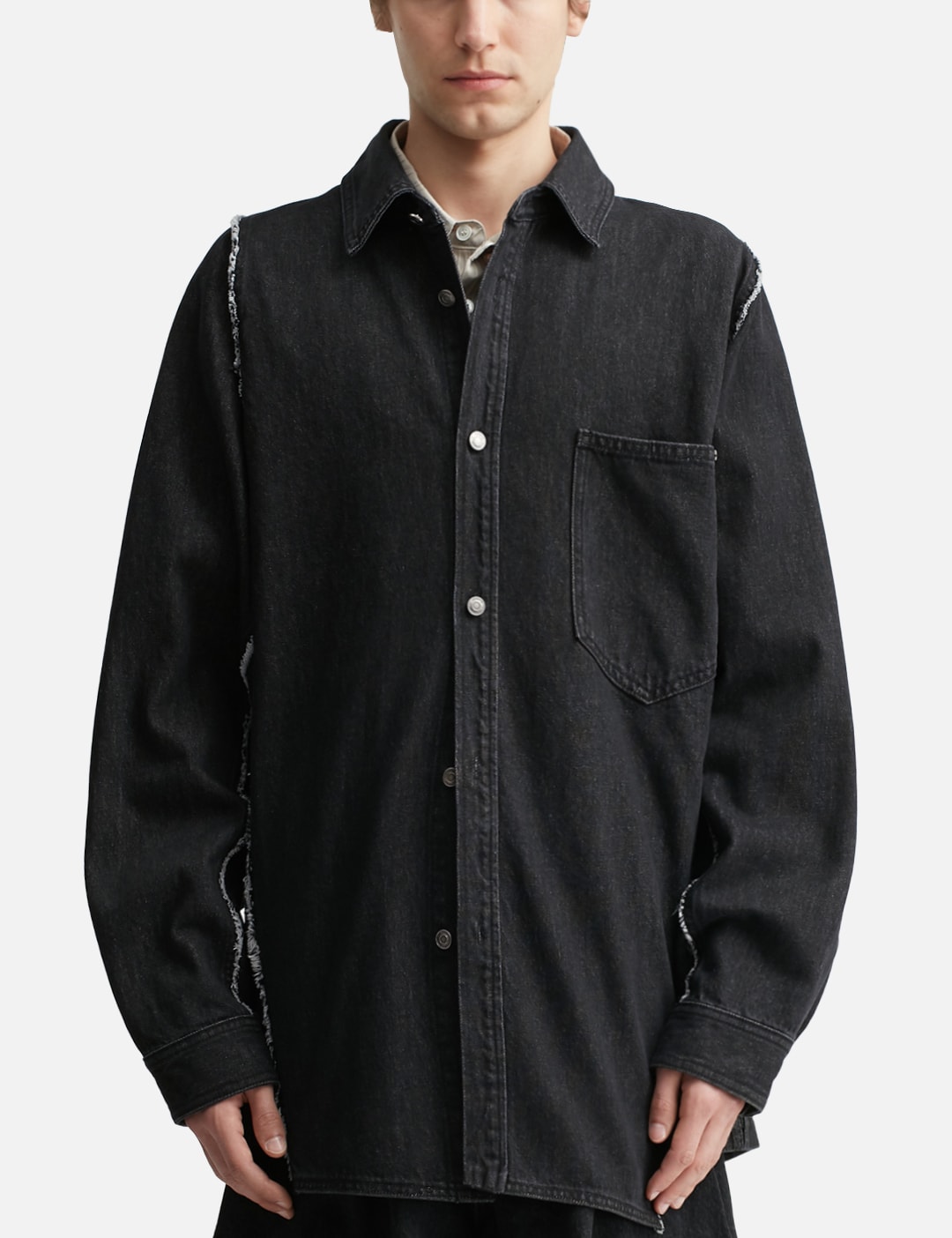 Polyptych Embroidered Denim Shirt view 18