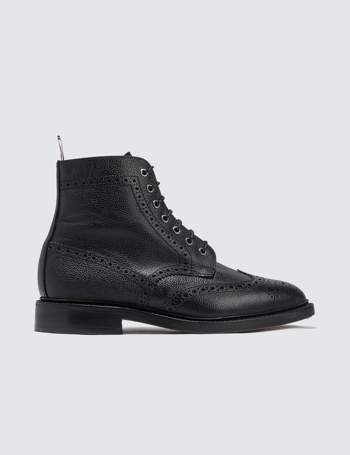 Classic Wingtip Boot W/ Leather Sole In Pebble Grain Placeholder Image