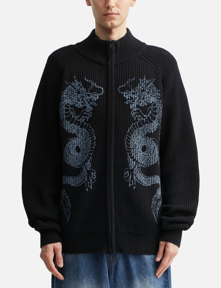 Dragon Zip-Thru Knit Sweater Placeholder Image