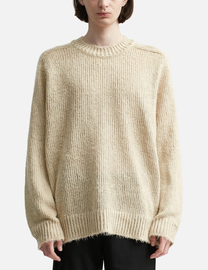 Brushed linen knit sweater Placeholder Image