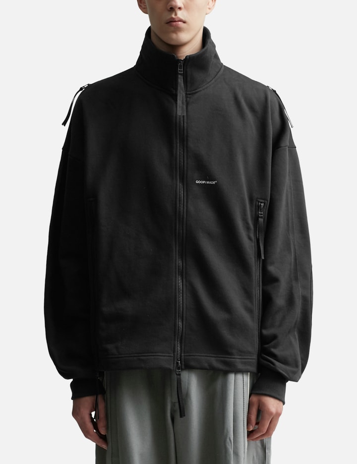 Goopimade “pth-01” Softbox Multi-zip Cozy Jacket In Black