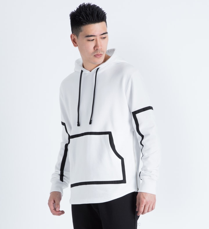 White Set Up "TRON" Lined Hoodie Placeholder Image
