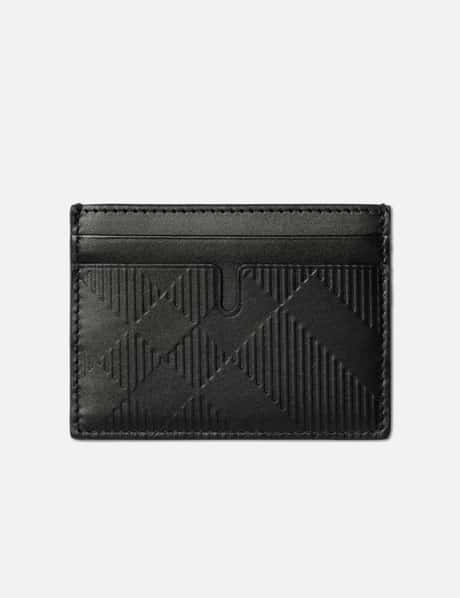 Burberry Check Leather Card Case