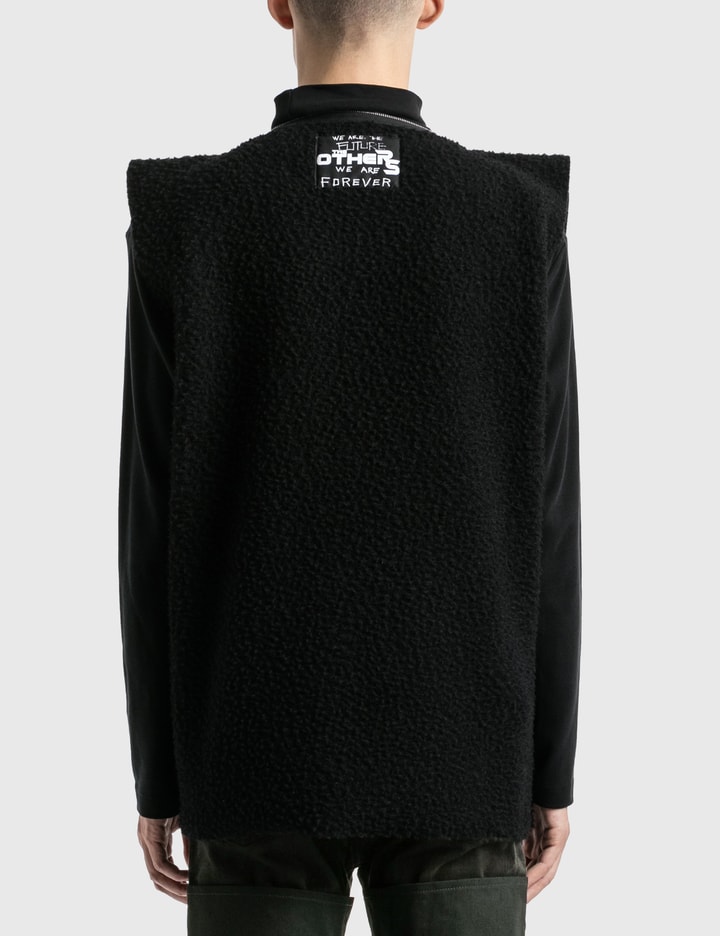 Zipped Punk Top In Structured Fleece Sweater Placeholder Image