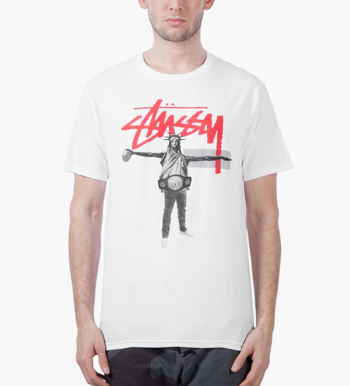 White Liberty B Ball T-Shirt Placeholder Image