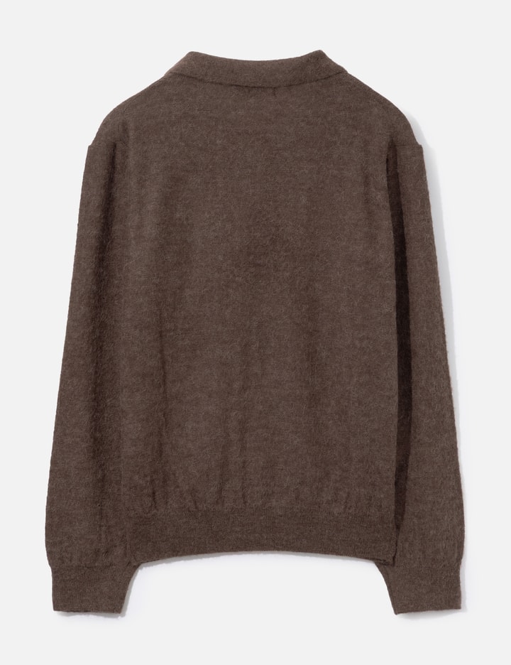 COOR Alpaca Blend Striped Polo Sweater