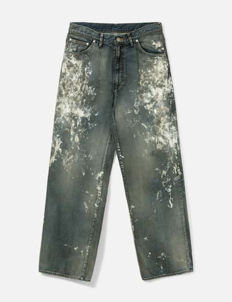 ANCELLM #08 Painted Middle Straight 5P Denim Pants