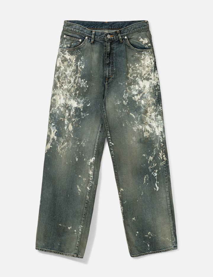 ANCELLM #08 Painted Middle Straight 5P Denim Pants