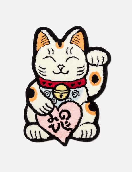RAW EMOTIONS Small Valentines Mascot Lucky Cat Rug