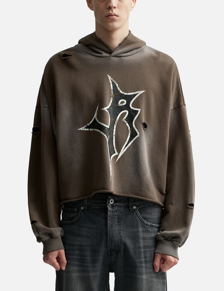 LOGO CROP HOODIE Placeholder Image