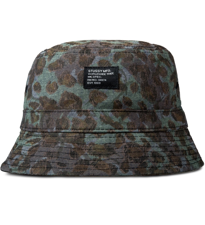 Olive Cheetah Camo Bucket Hat Placeholder Image
