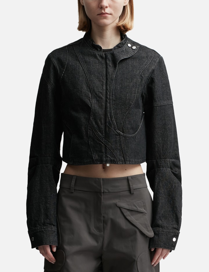 Heliot Emil Exsiccate Denim Jacket In Black