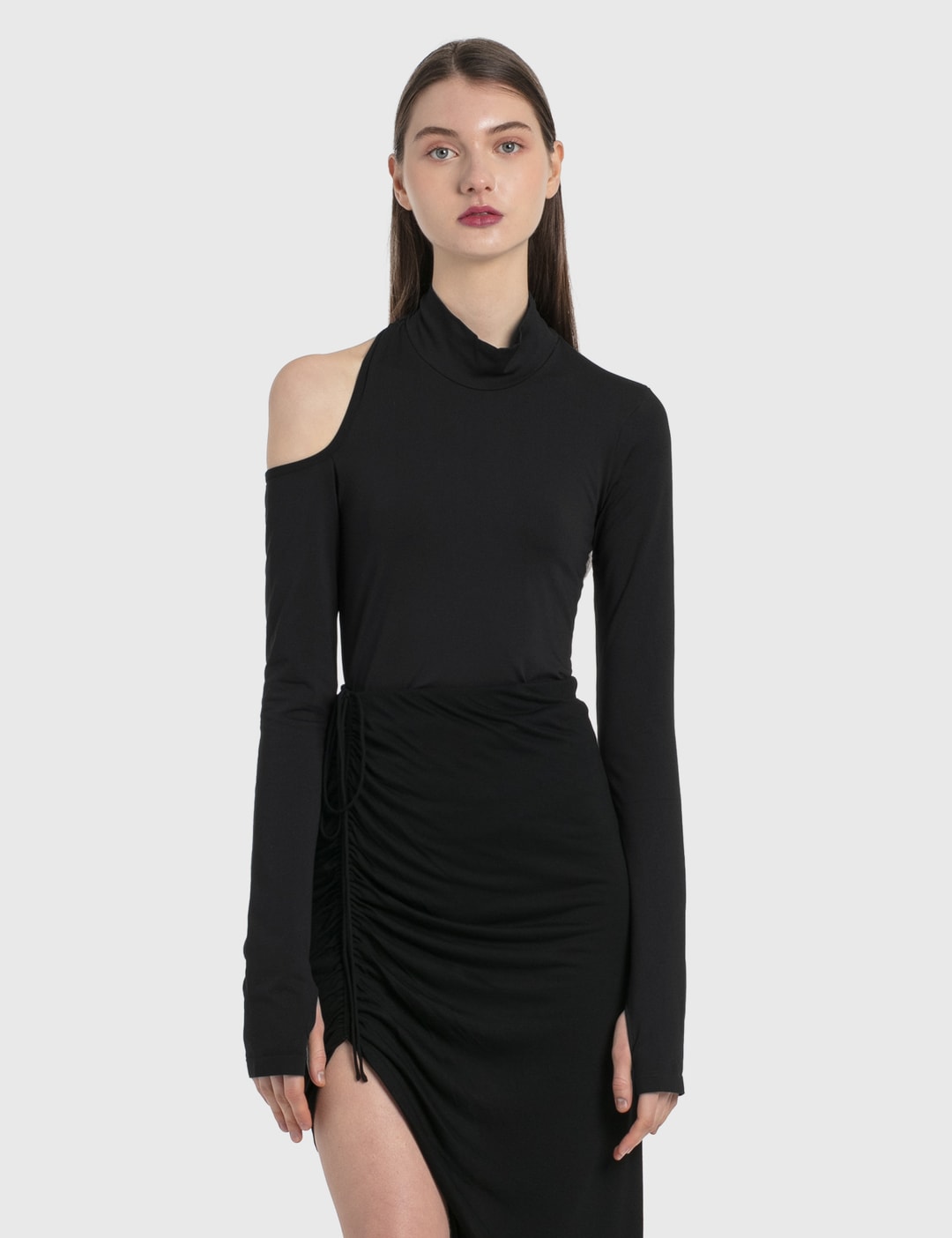 Helmut Lang Back Cutout Long Sleeve Top HBX
