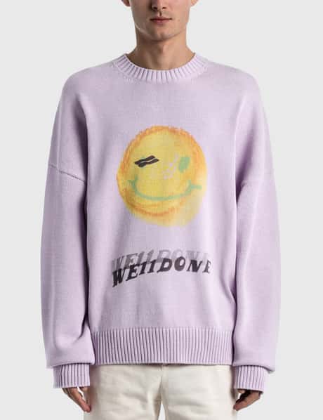 We11done - Printed Knit Sweater | HBX