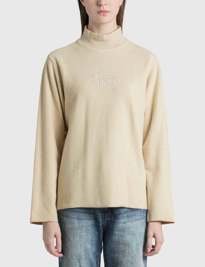 Stüssy - Mock Neck Fleece Sweatshirt 