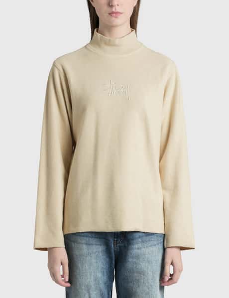 Stüssy - Mock Neck Fleece Sweatshirt | HBX
