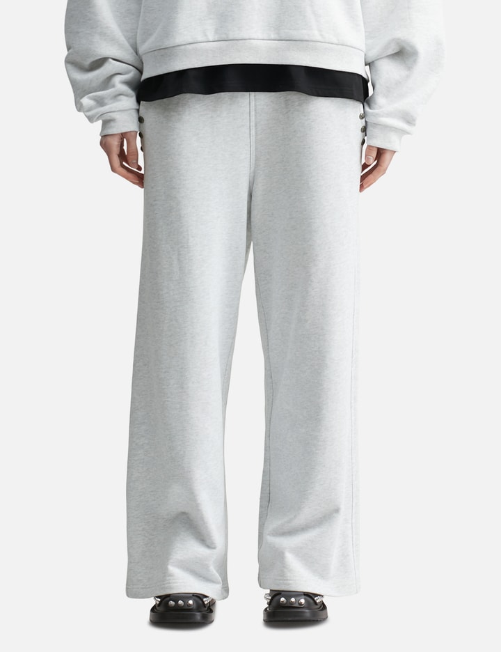 "Jackie" Grey Studded Sweatpants view 3