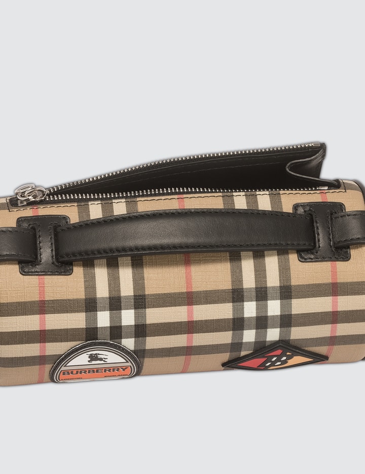 The Vintage Check E-canvas and Leather Barrel Bag Placeholder Image