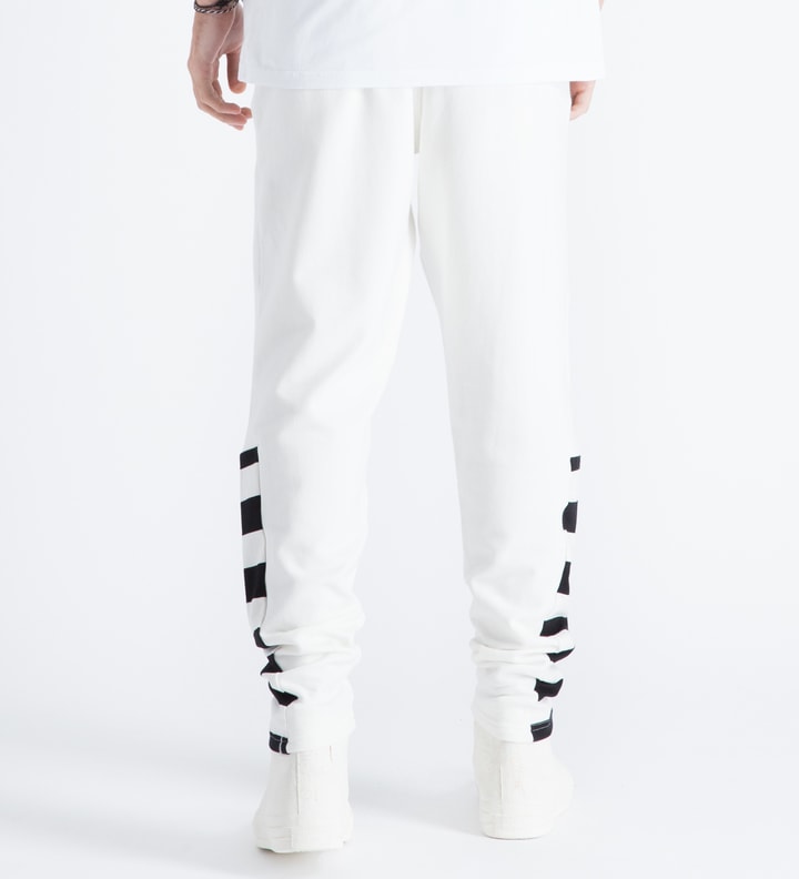 White Striped Sweatpants Placeholder Image