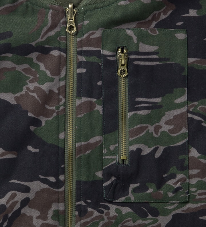 Olive Camo/Reversed Tiger Camo  Reversible Vest Placeholder Image