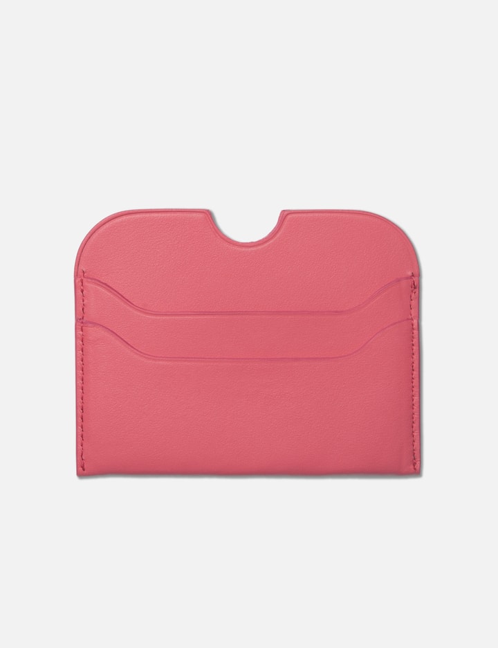 Shop Acne Studios Leather Card Holder In Pink