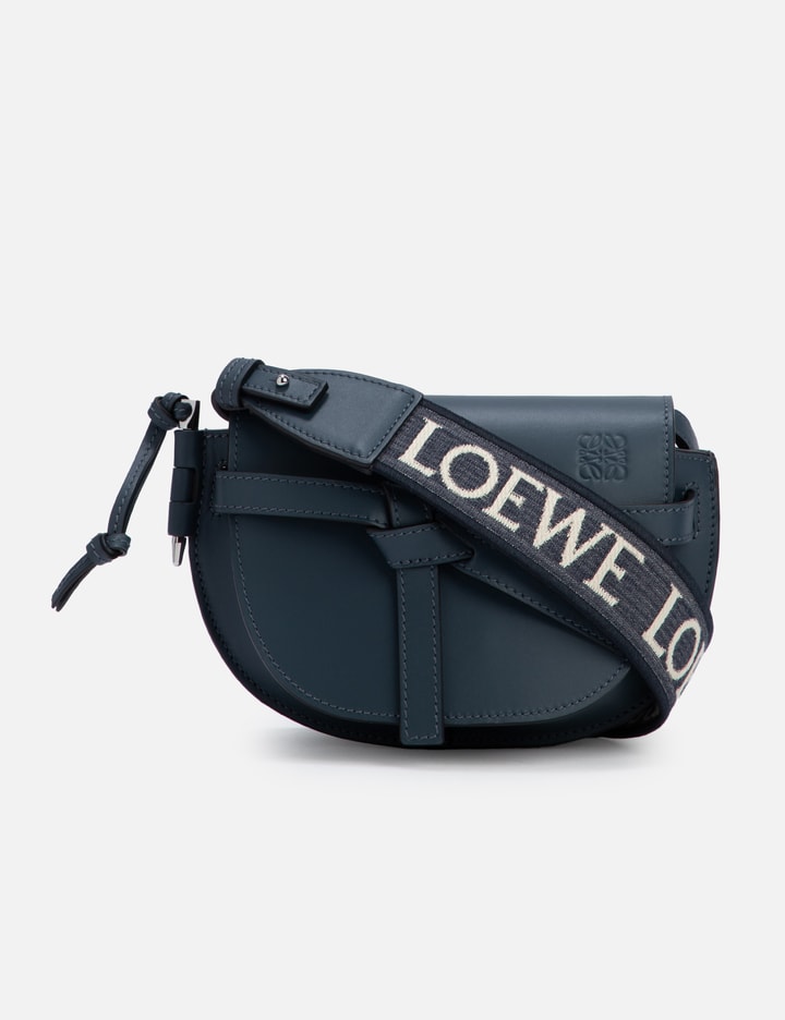 Shop Loewe Mini Gate Dual Bag In Blue