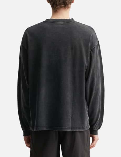 "Logo" Washed Long Sleeve Tee view 12
