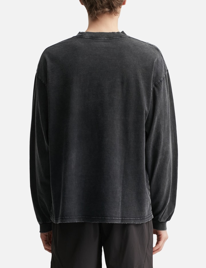 "Logo" Washed Long Sleeve Tee view 4